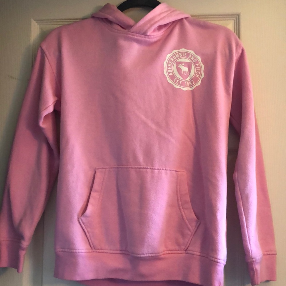 Pink Abercrombie Hooded Sweatshirt